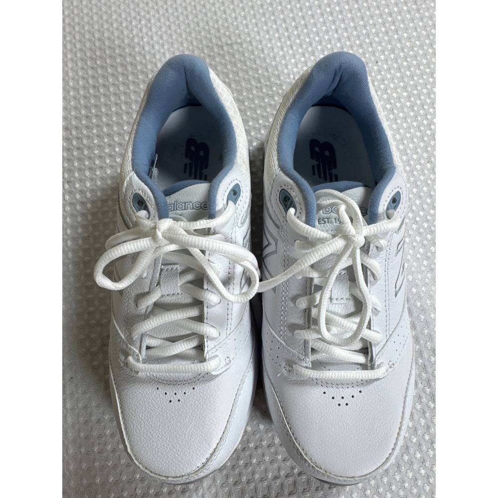 New Balance Walking Shoe Womens 7 2E 928v3 White Blue EUC WW928WB3